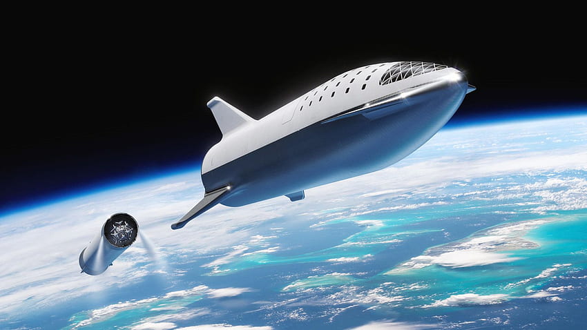SpaceX의 우주선, 2021년 우주로 처녀 항해 HD 월페이퍼