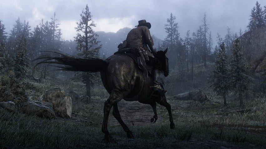 Red Dead Redemption II Horse Riding HD wallpaper