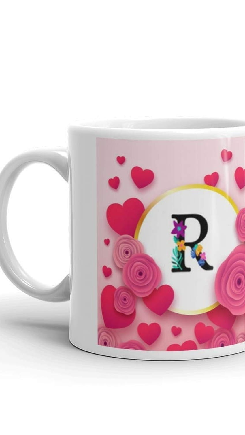 R Name, Pink, Coffee Mug HD phone wallpaper
