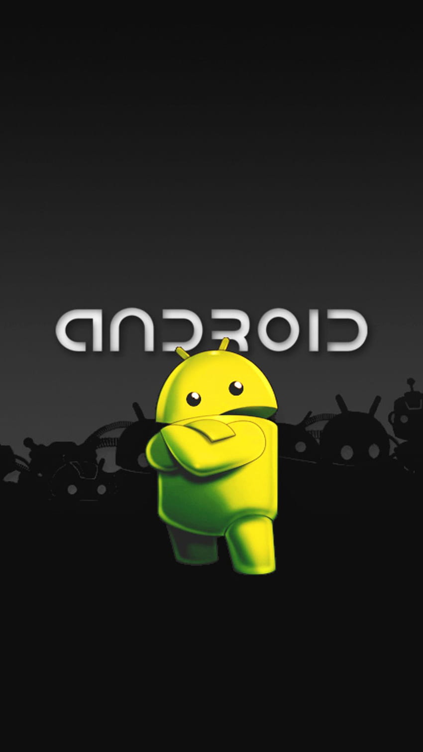 Android centrale Logo Android, fantastico robot Android Sfondo del telefono HD