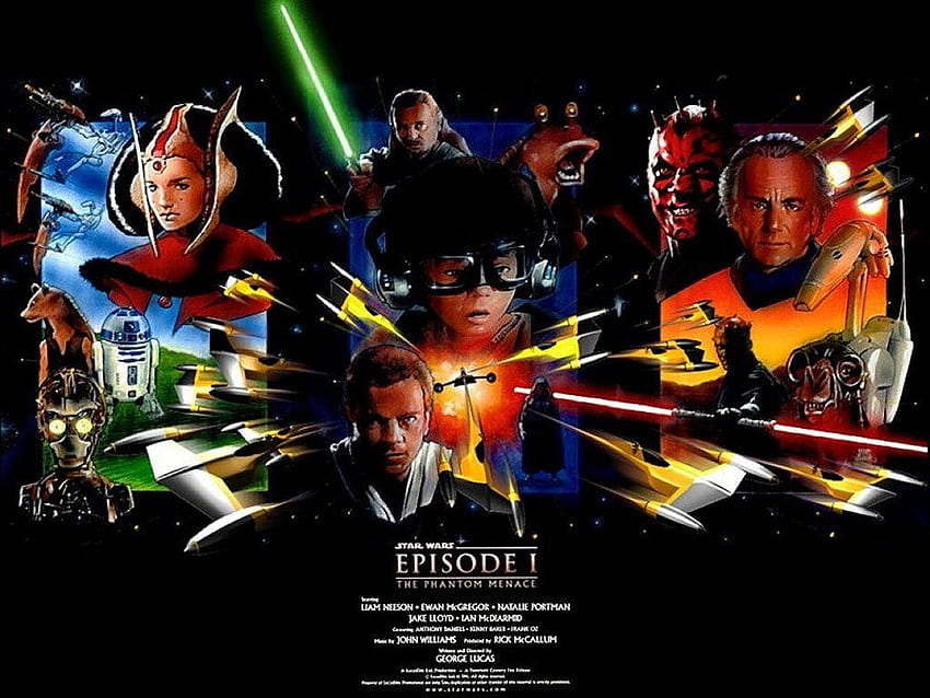 Star Wars Episode I The Phantom Menace Movie, Междузвездни войни: Епизод I – The Phantom Menace HD тапет