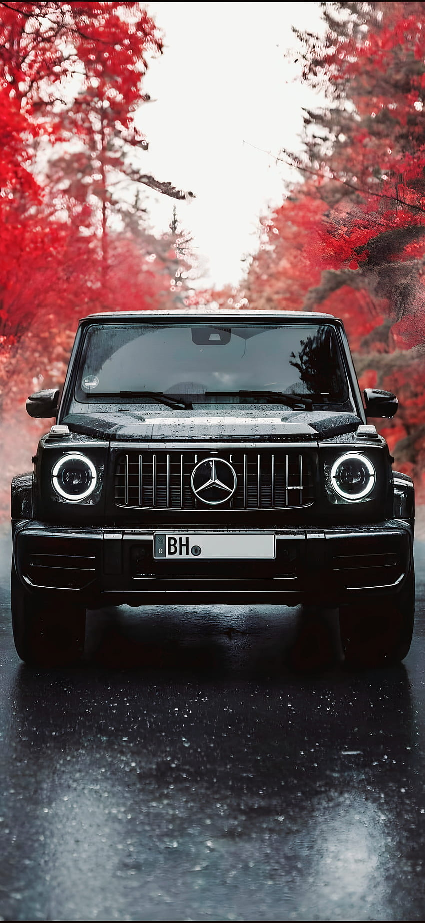 G-Wagen, Autos, Mercedesbenz, Straße, cool, Mafia, schwarz, schwarzes Auto, Haltung HD-Handy-Hintergrundbild