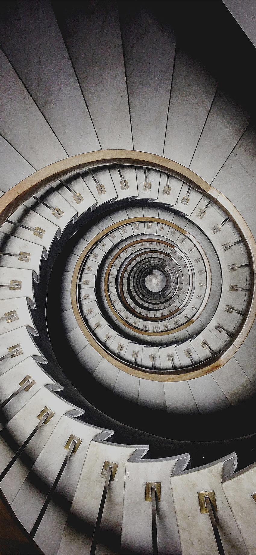 iPhone'a X. spiralny wzór życia schodów, klatka schodowa Tapeta na telefon HD