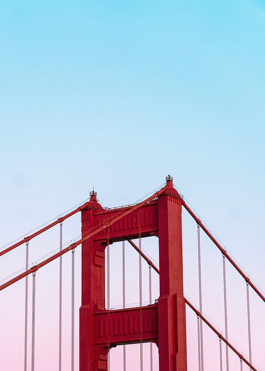 Most Golden Gate, Most Czerwony Tapeta na telefon HD