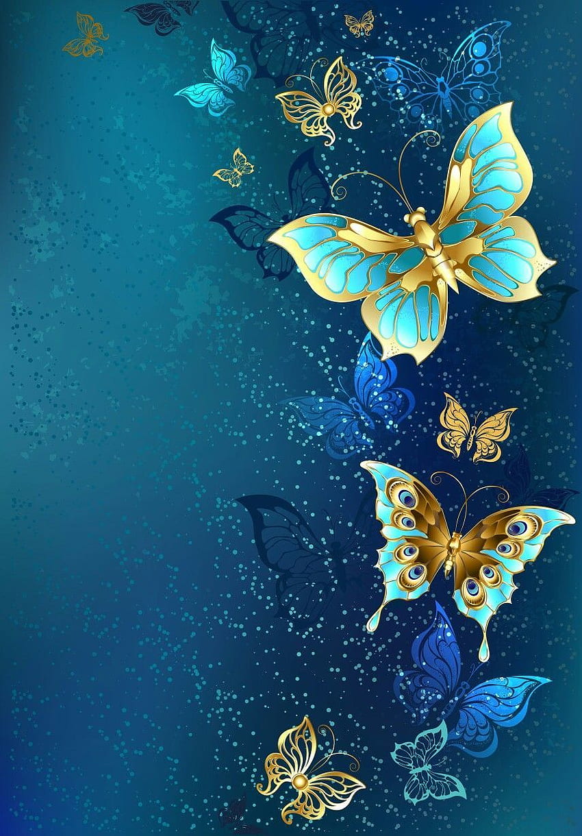 Junge an. Schmetterlingsmalerei, Schmetterlingskunst, Schmetterlingshintergrund HD-Handy-Hintergrundbild