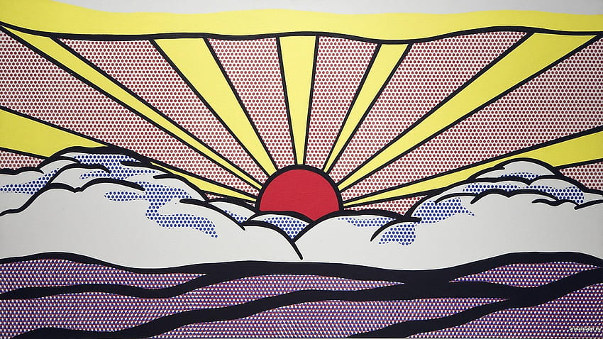 Roy lichtenstein obras de arte pinturas arte pop amanecer fondo de pantalla
