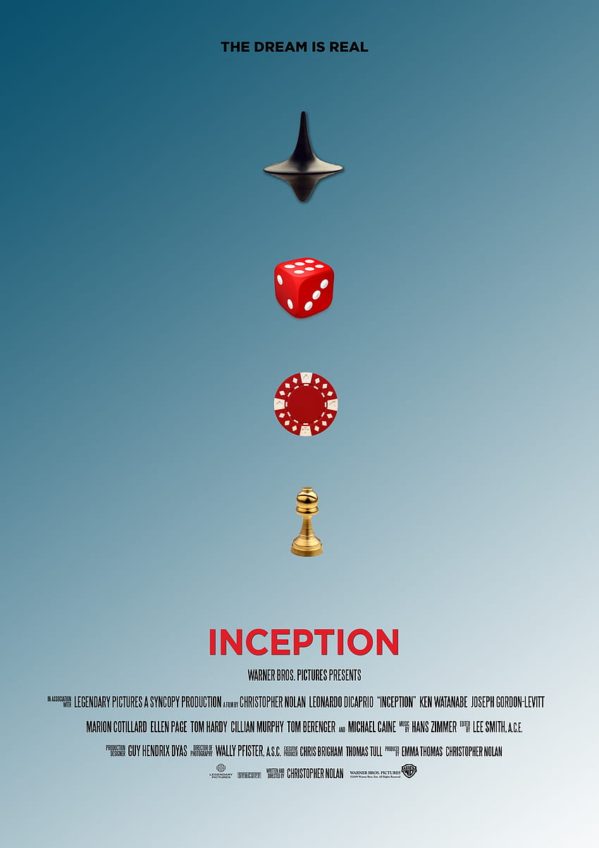 Film Inception Best Of Inception Minimalist - Poster For Inception - & Background , Minimalist Movie Posters wallpaper ponsel HD