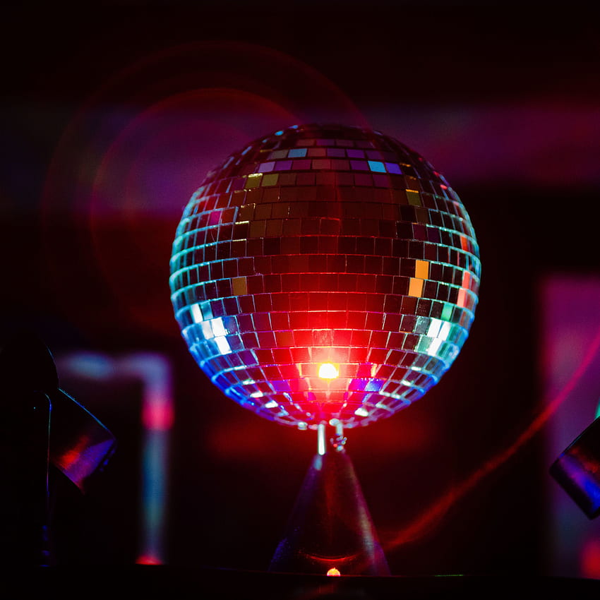 disco ball, laser light, led, ipad pro retina, , background, 21104, Neon Disco HD phone wallpaper