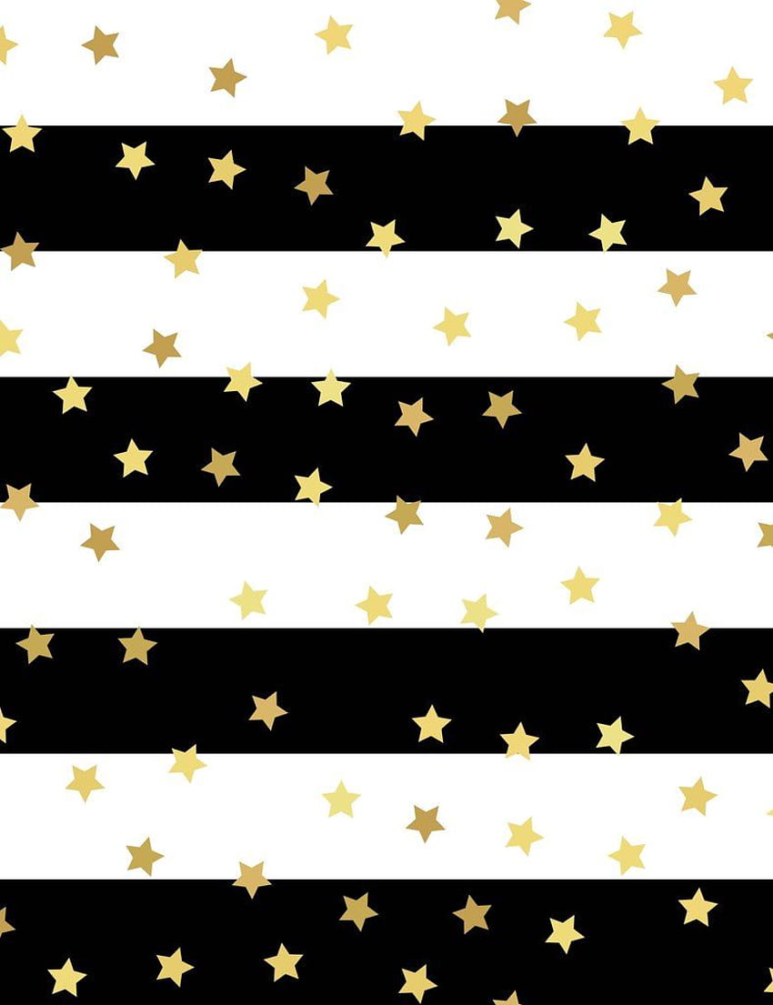 Gold Stars Printed Black Strips graphy Backdrop. Gold star , Prints, Star, Black and Gold Stars HD phone wallpaper