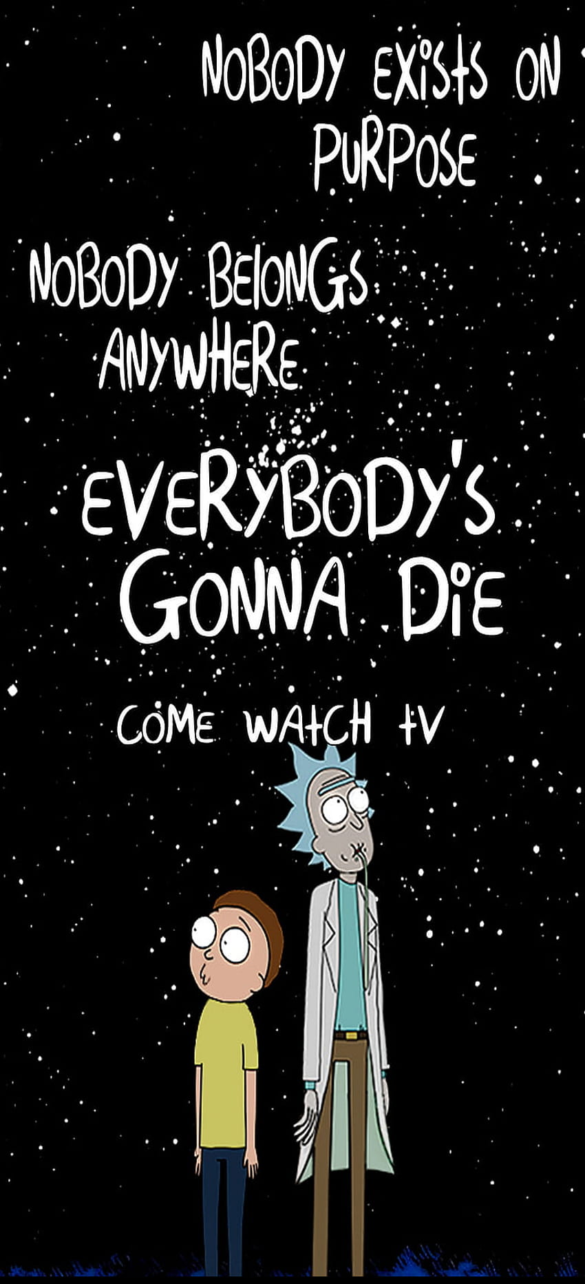 Rick and Morty Nobody, sayings, world HD phone wallpaper