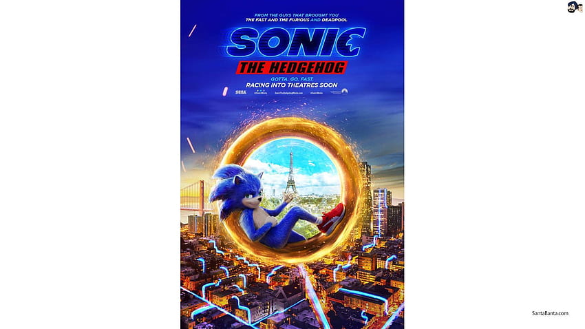Live Action Animated Action Film, Sonic The Hedgehog 2019, Sonic Movie HD wallpaper