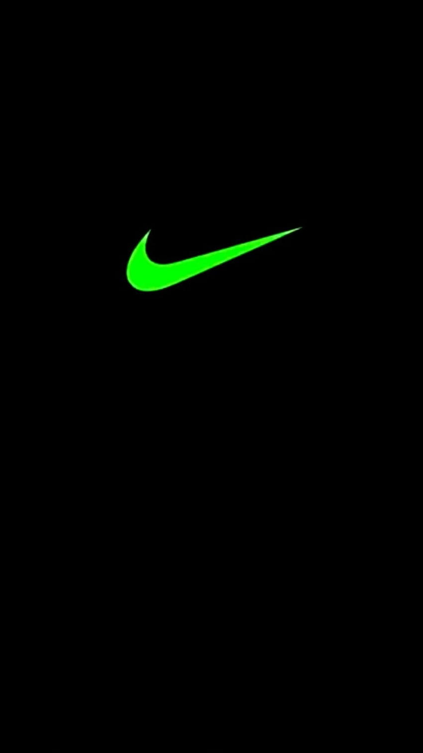 Nero e verde, logo Nike Sfondo del telefono HD