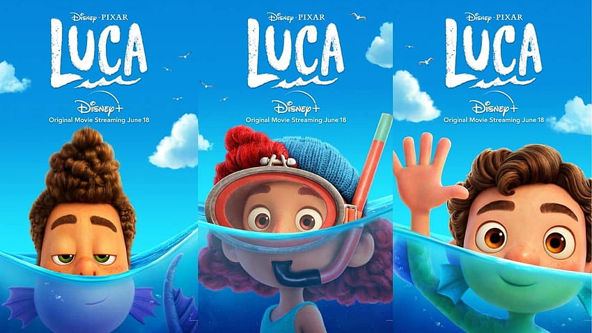 Disney+ разкрива два нови игрални филма преди премиерата на Luca, Pixar Luca HD тапет