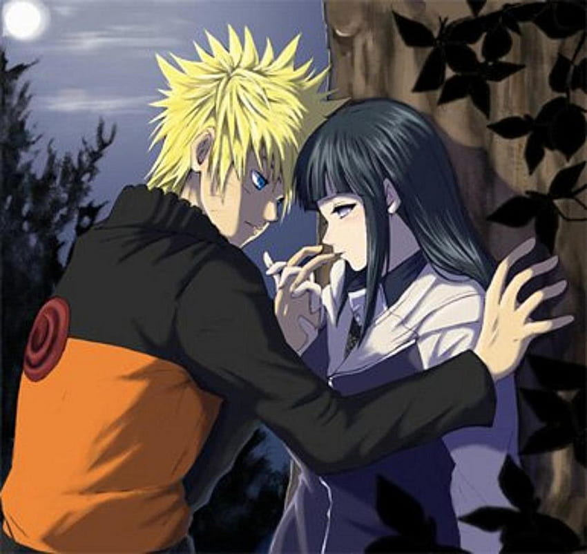 Naruto n hinata, sweet, couple, naruto, hinata HD wallpaper