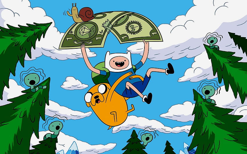 Jake, Sky, Flying - Adventure Time .teahub.io, Finn and Jake Christmas HD wallpaper