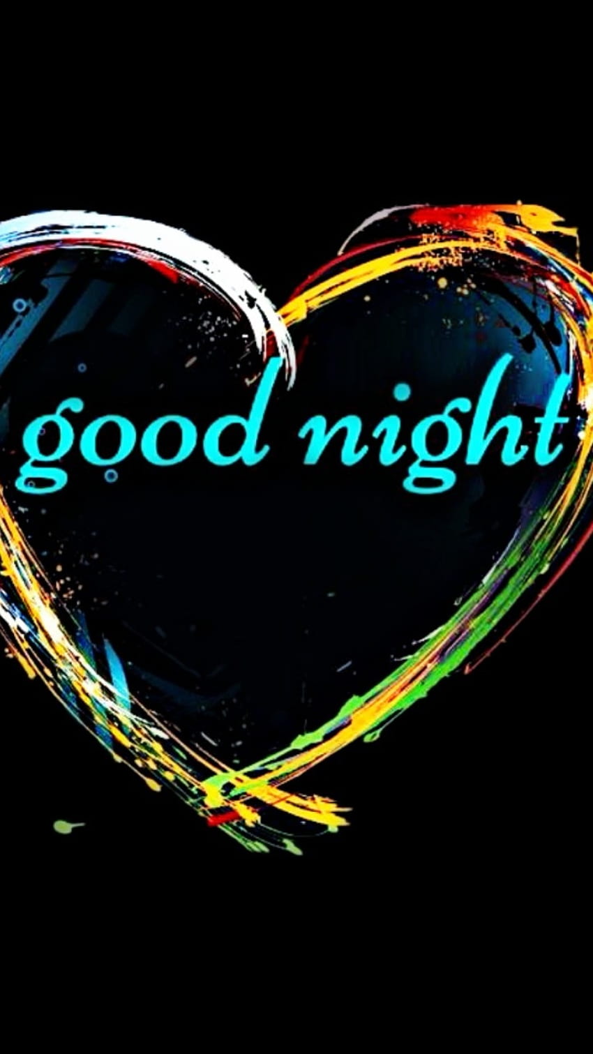 Good Night, Colorful Heart HD phone wallpaper | Pxfuel