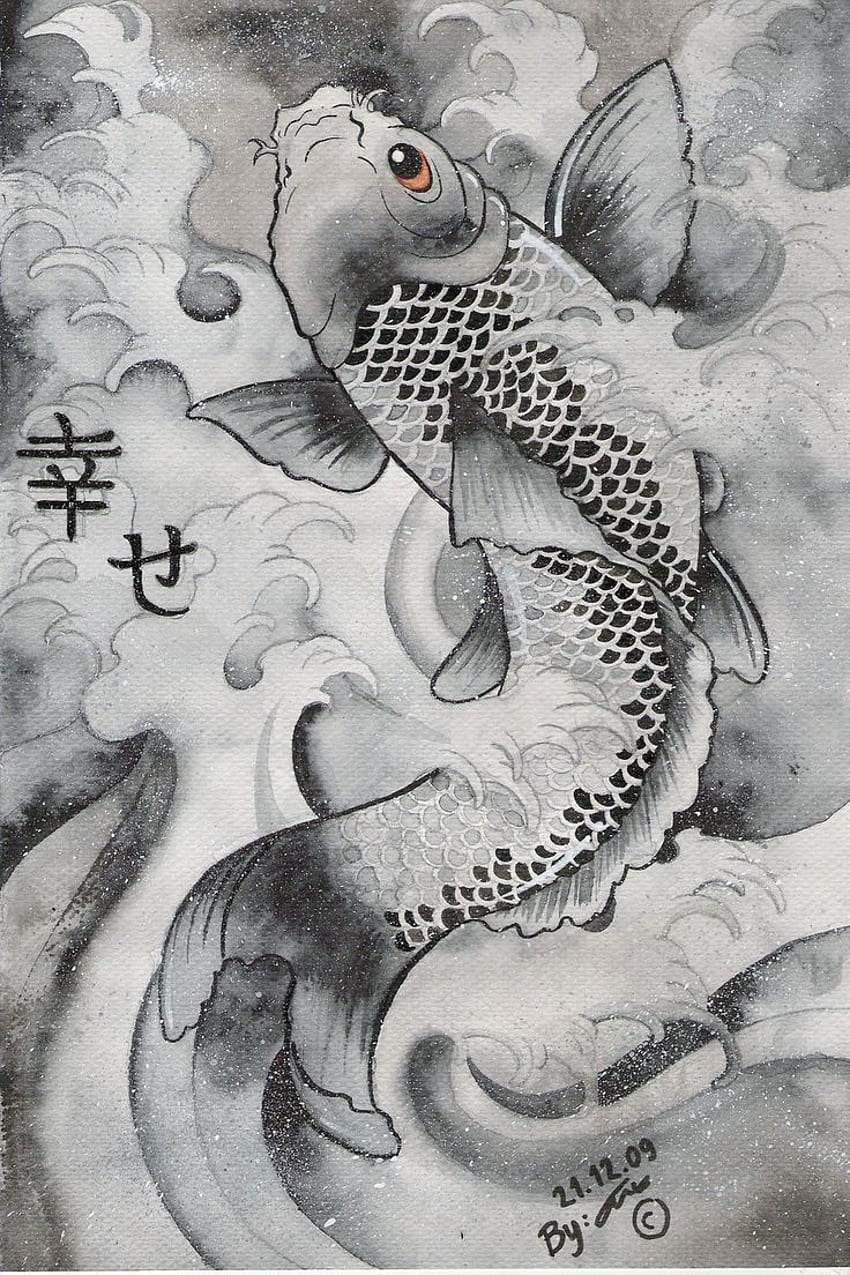 japanese koi art - All Things Japanese, Tattoo Japanese Koi HD phone wallpaper