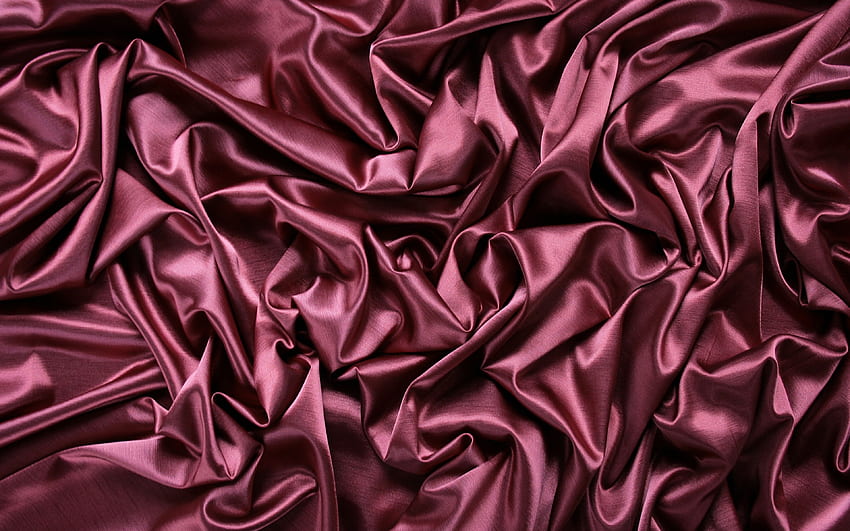 trama di seta rosa scuro, trama del tessuto ondulato, seta, del tessuto rosa scuro, raso rosa scuro, trame del tessuto, raso, trame di seta, trama del tessuto rosa scuro, rosa per con Sfondo HD