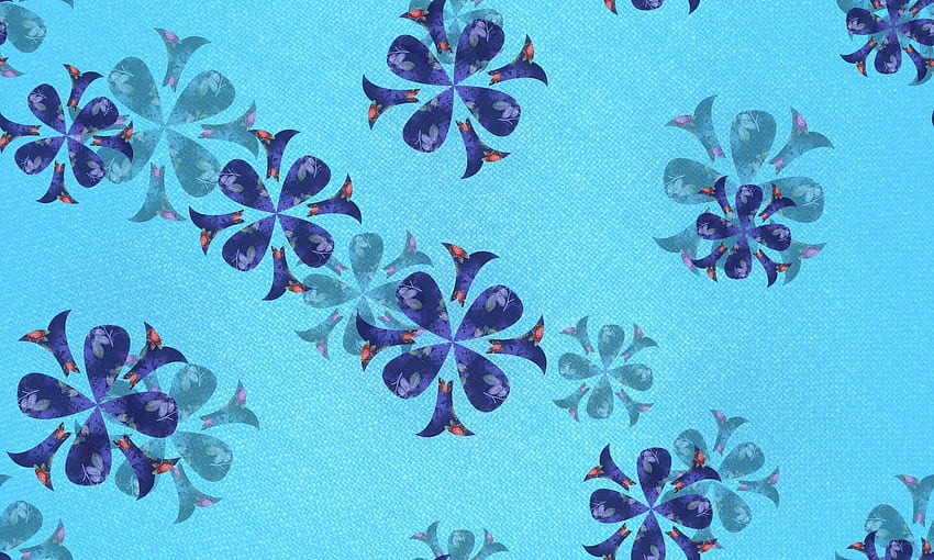 ArtStation - Simple soft blue daisy florals tender pastel colors HD wallpaper