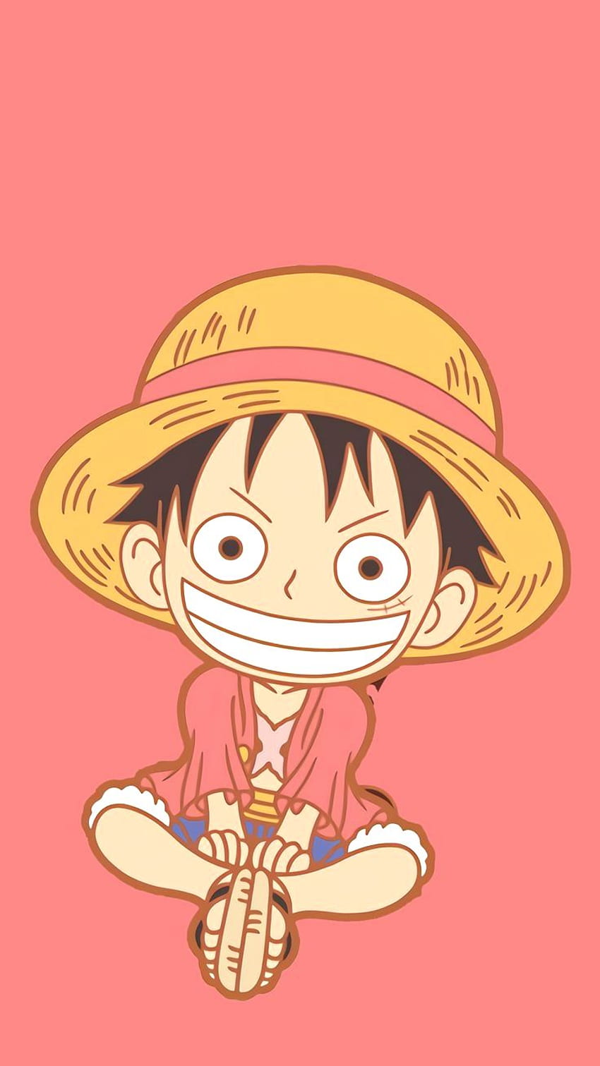 luffy kawai chibi cute, onepiece anime. vector design and doodle