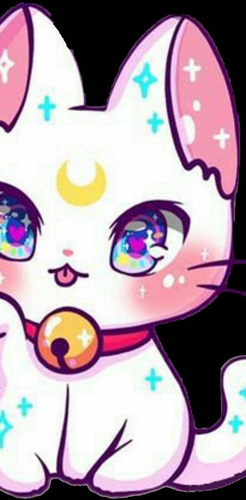 Kucing Kawaii, Kucing Merah Muda Kawaii wallpaper ponsel HD
