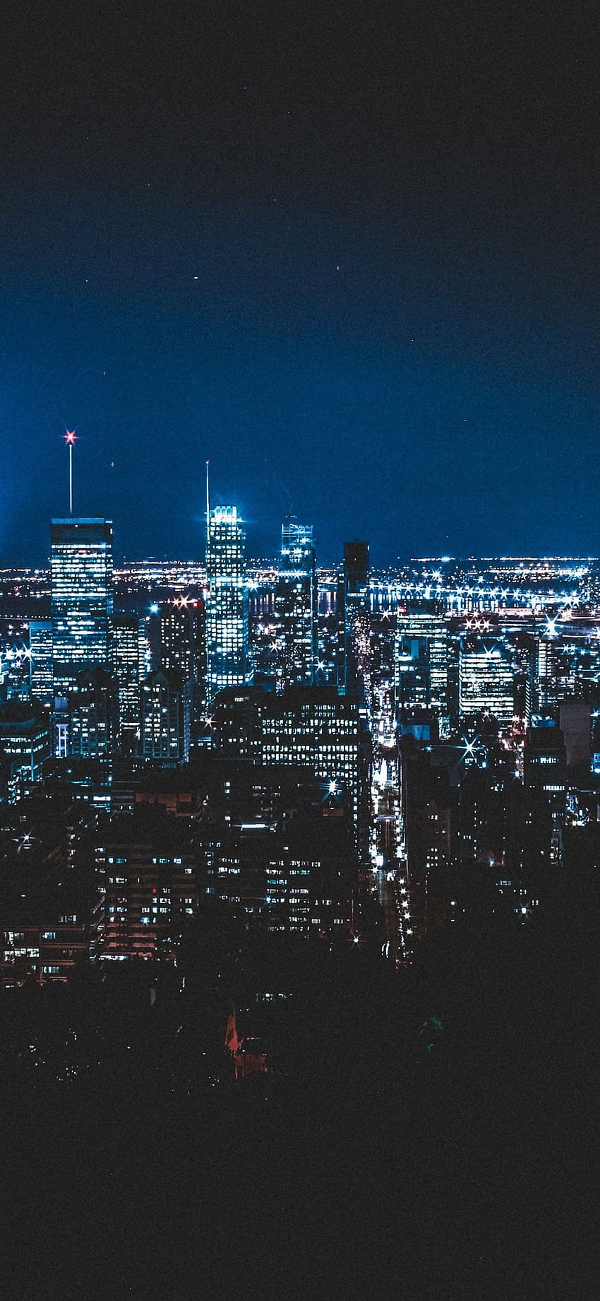 City at night, illumination, skyscrapers, Montreal, Canada, Montreal Skyline HD phone wallpaper