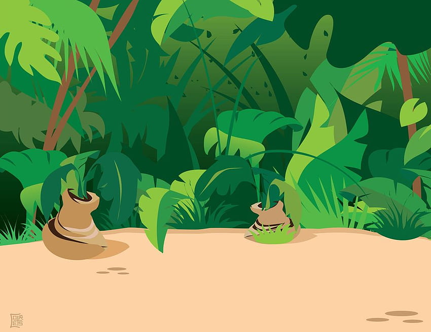 Safari Animal Cartoon Jungle Plants 203482 HD wallpaper | Pxfuel