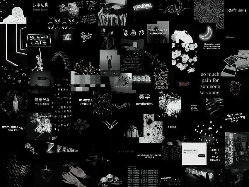 Emo-Ästhetik-Computer, dunkle Emo-Ästhetik HD-Hintergrundbild