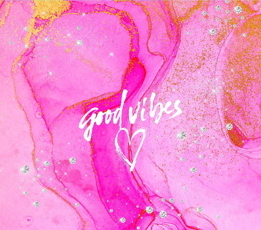 Good Vibes, pink, goodvibes, affirmations, positive HD wallpaper