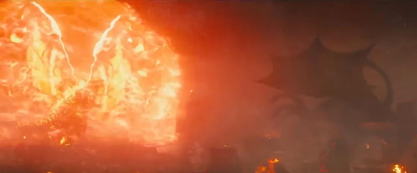 Mike Dougherty explica Fire Godzilla em King of the Monsters, Burning Godzilla papel de parede HD