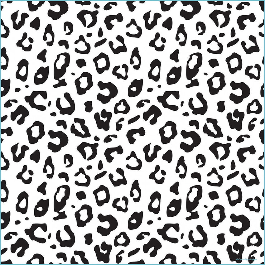 Leopard Print Peel And Stick Fancy Walls - Black And White Spot HD ...