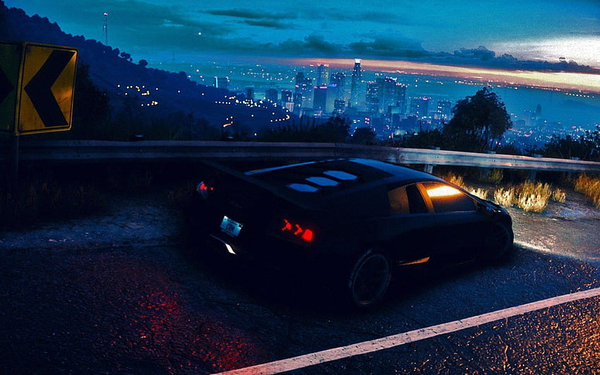 Need for Speed, 2015, Lamborghini Aventador, PC gaming, Landscape, Tuning, Sports car / and Mobile & HD wallpaper