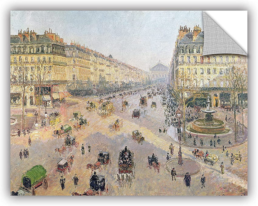 ArtWall Camille Pissarro's The Avenue De l'Opera Paris HD wallpaper