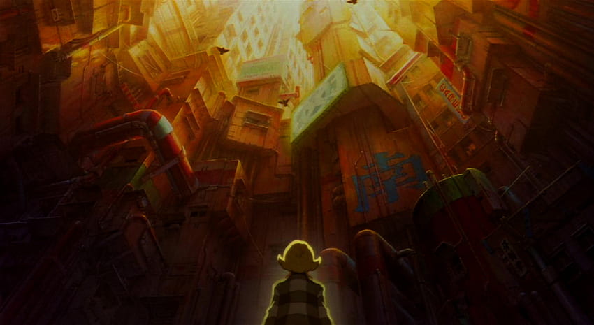 AnimeBackground, Metropolis Anime HD wallpaper