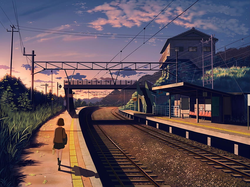 Cityscape City Town Anime Scenery Background . Cities, Japanese Anime Scenery HD wallpaper