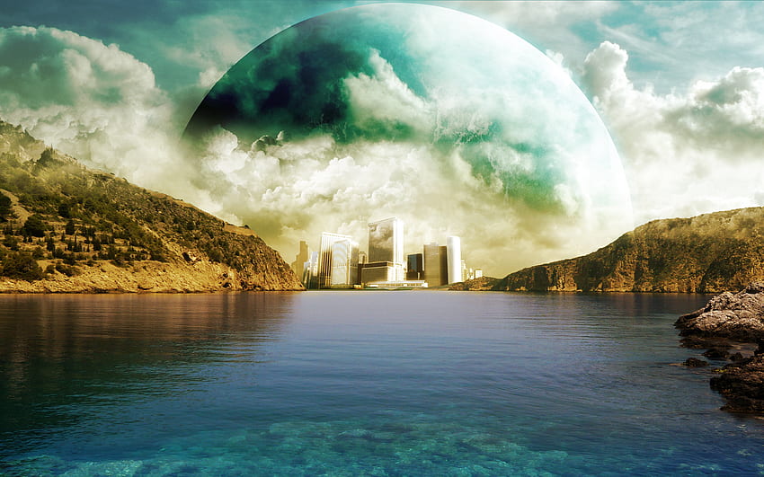 Ț Landscape Fantasy World, Imaginary World HD wallpaper