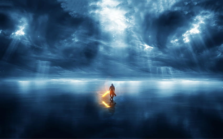 Sunlight Star Wars sea reflection sky storm [] for your , Mobile ...