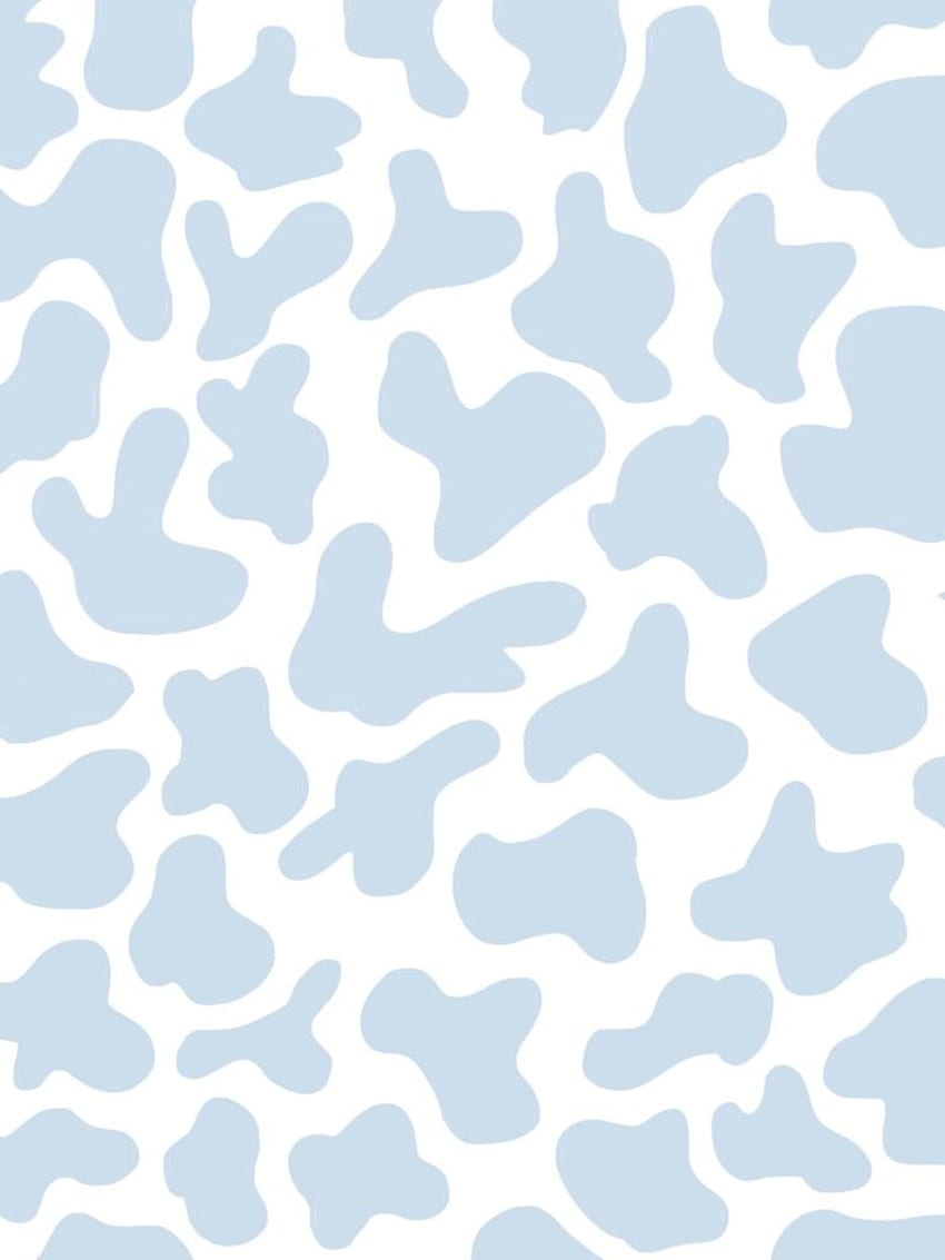 blue cow print. Cow print , Cow , Cute background HD phone wallpaper