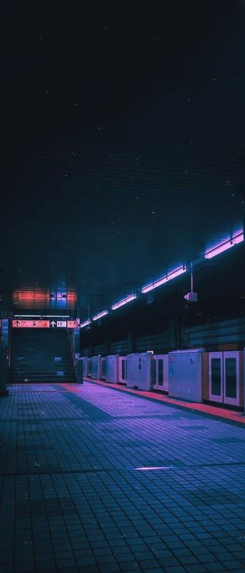 przestrzeń liminalna, ciemność, pociąg Tapeta na telefon HD