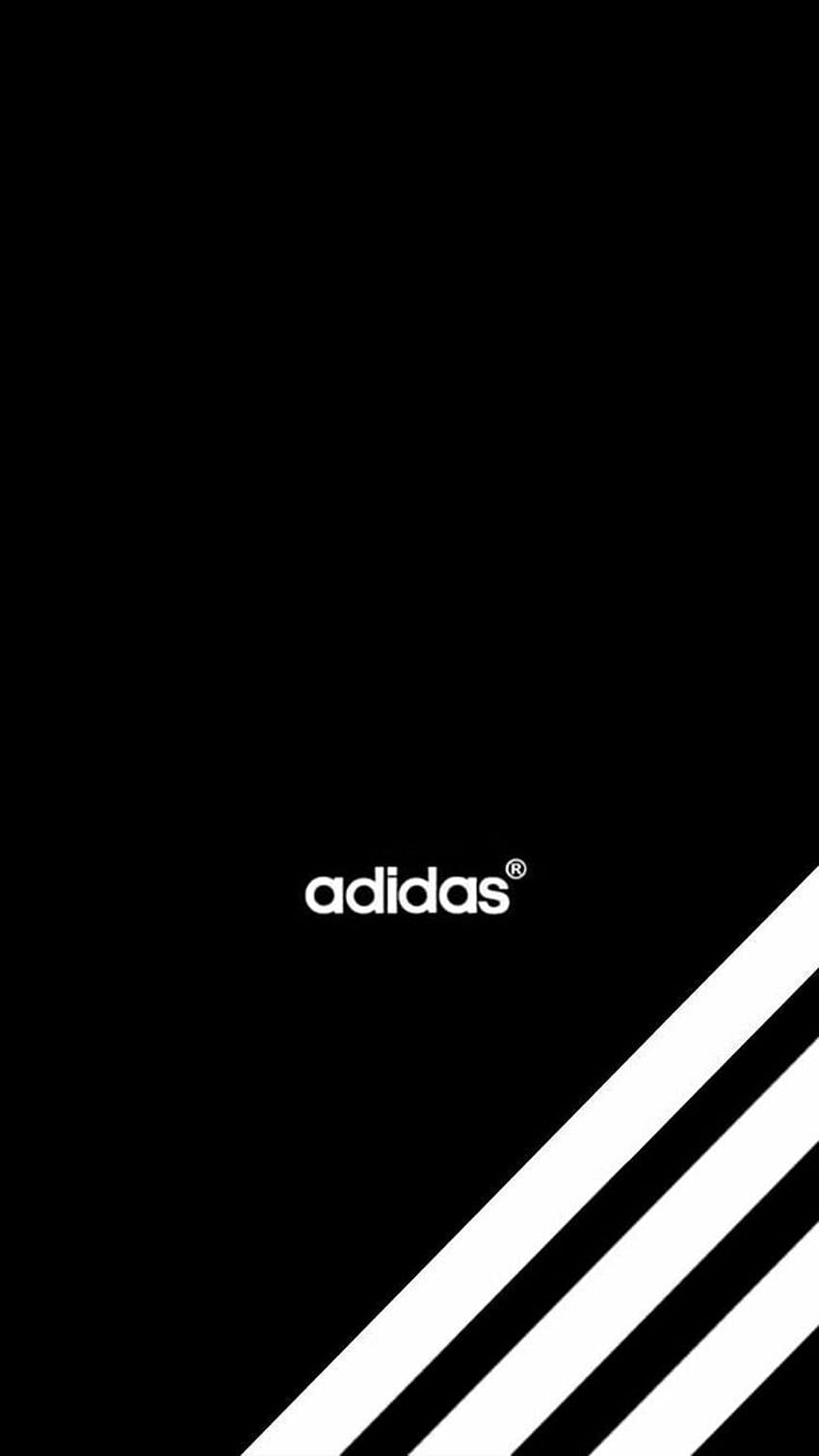 Logotipo de 3 rayas de Adidas, estética de Adidas fondo de pantalla del teléfono