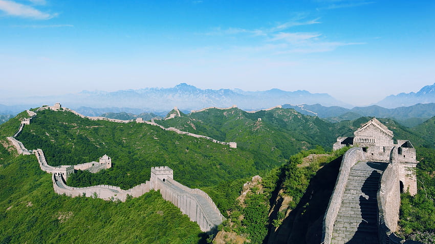 Grande Muralha da China e fundo - papel de parede HD