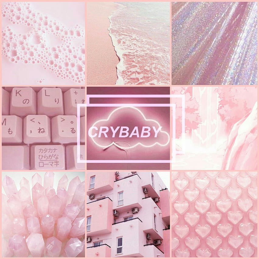 Melaniemartinez collage aesthetic sippycup birtay pas, Pink Collage HD ...