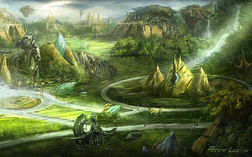 Protoss World Starcraft 2 Forgotten Place – Video Games Starcraft , StarCraft 2 Protoss HD wallpaper