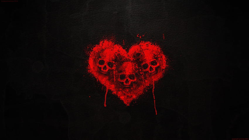 no love. Schwarzer hintergrund, Schädel, Schädelkunst, Bloody Heart HD wallpaper