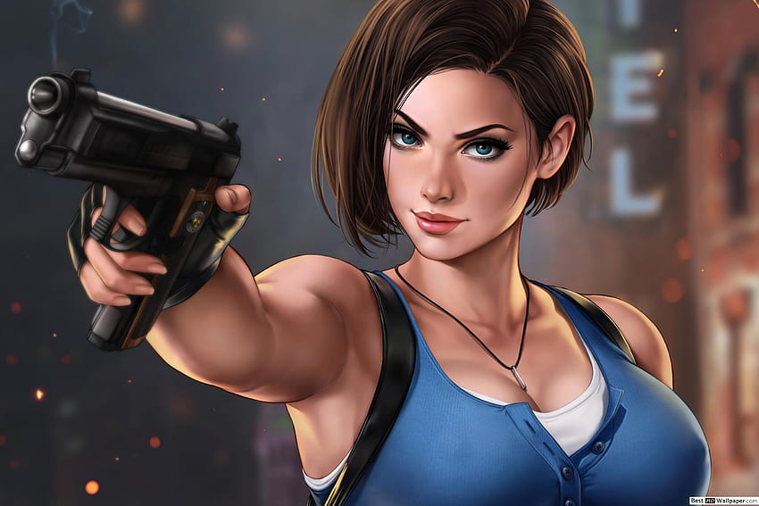 Jill Valentine [Seni Fantasi] - Resident Evil 3 Remake [Video Game] Wallpaper HD