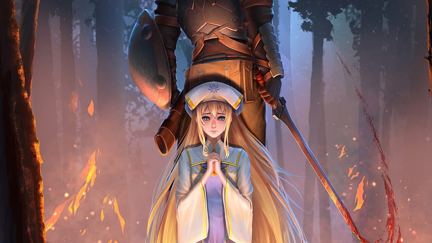 Goblin Slayer Priestess 1440P Resolution , Anime HD wallpaper