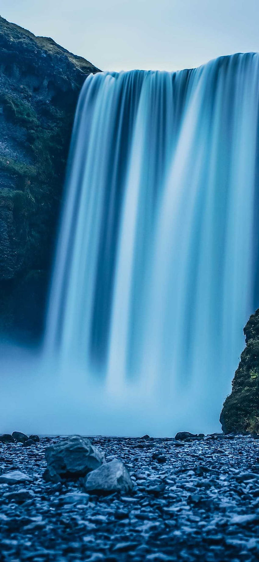 Mobile wallpaper: Closeup of a New Zealand waterfall - Bridal Veil Falls  near Raglan, Waikato - Stock Art NZ - Photos and Images for Sale