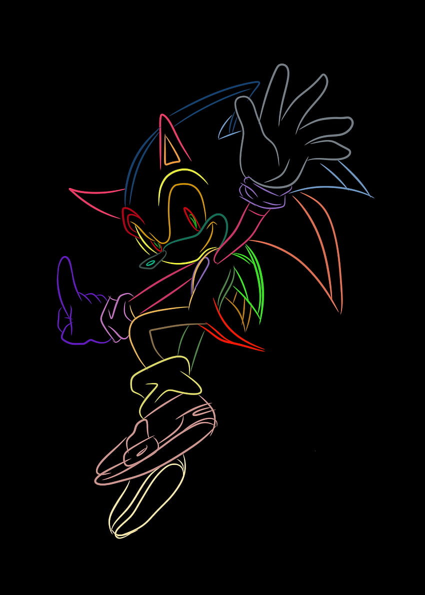 Sonic, eflatun, sanat, renk, sonichedhog, renkli HD telefon duvar kağıdı