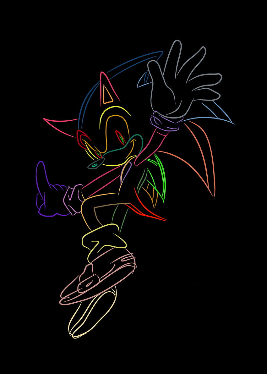 Sonic, magenta, art, colour, sonichedhog, colourful HD phone wallpaper ...