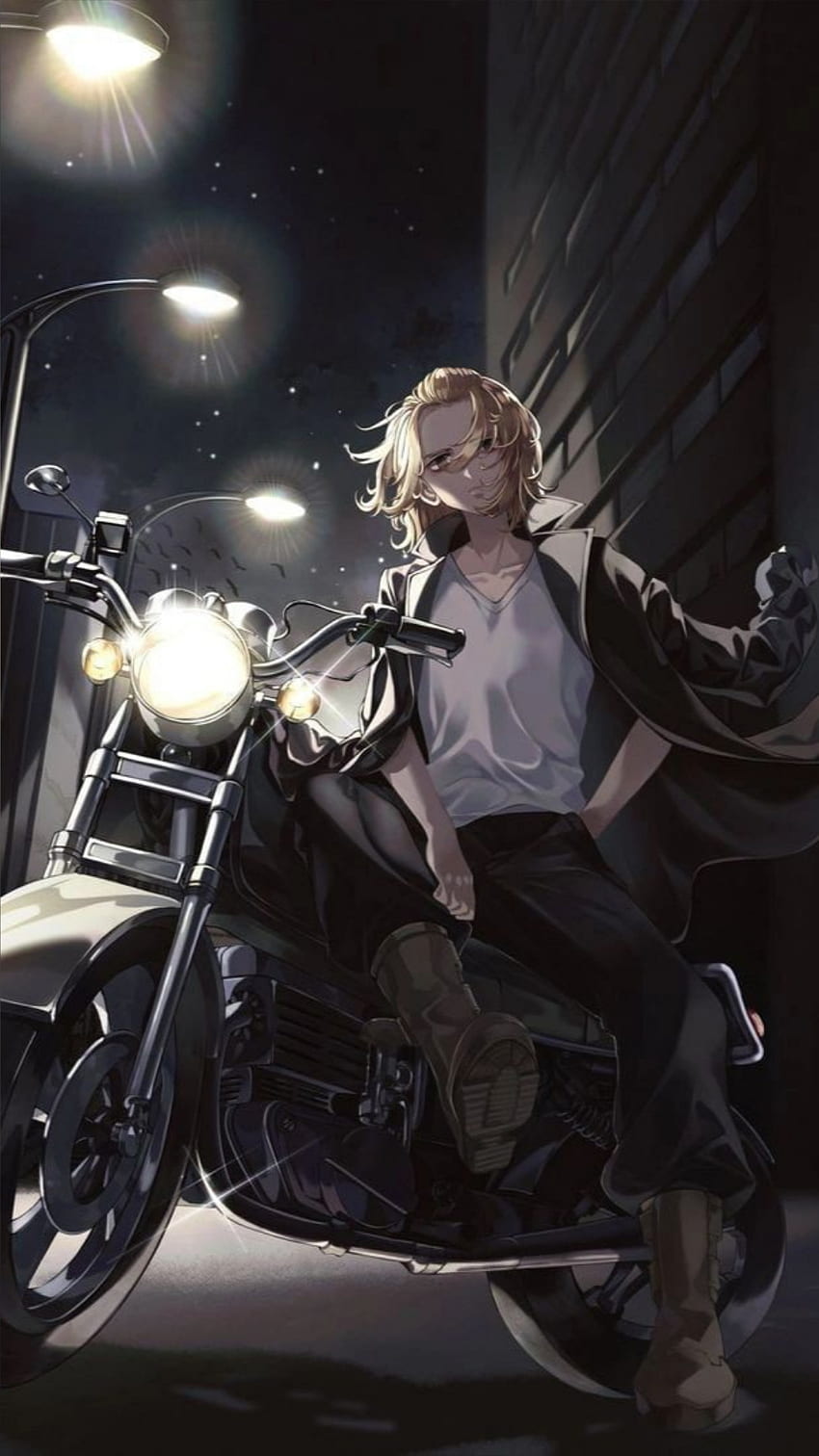 Mikey02, motorcycle, tokyo_revengers, mikey, anime_boy, anime HD phone wallpaper